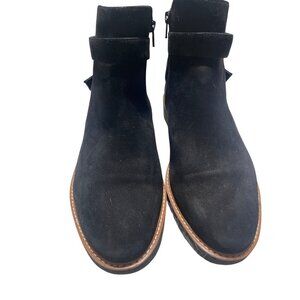 Naturalizer Aster Womens Black Suede Ankle Boots Size 10W